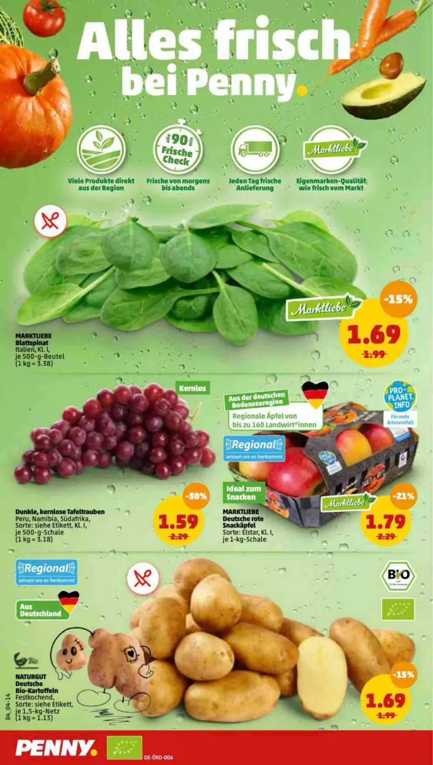 Aktueller Prospekt Penny - Prospekte - von 07.02 bis 12.02.2022 - strona 4 - produkty: beutel, bio, ente, kartoffel, kartoffeln, natur, Schal, Schale, snack, Ti