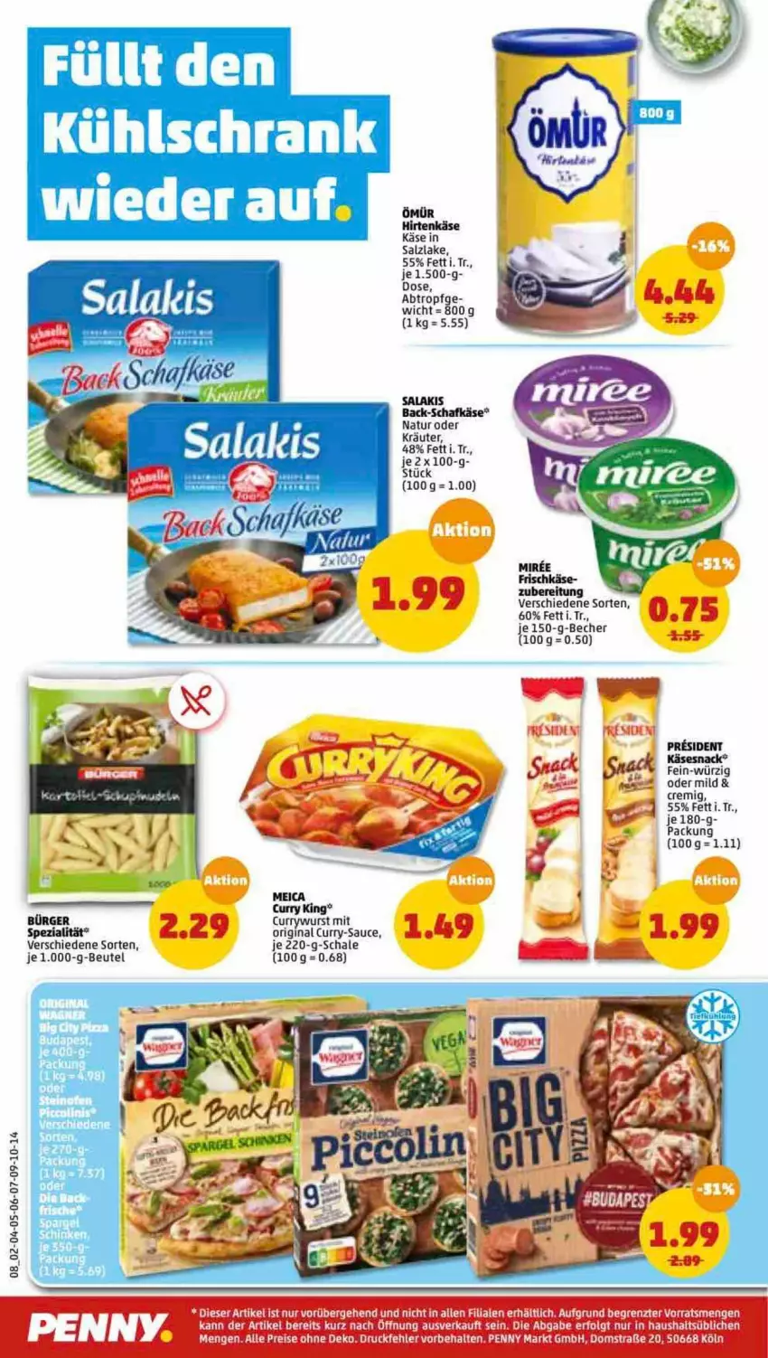 Aktueller Prospekt Penny - Prospekte - von 07.02 bis 12.02.2022 - strona 8 - produkty: Becher, beutel, curry, currywurst, eis, gin, hirtenkäse, Käse, kräuter, meica, miree, natur, oder kräuter, reis, salakis, salz, sauce, Schal, Schale, snack, Ti, wurst, ZTE