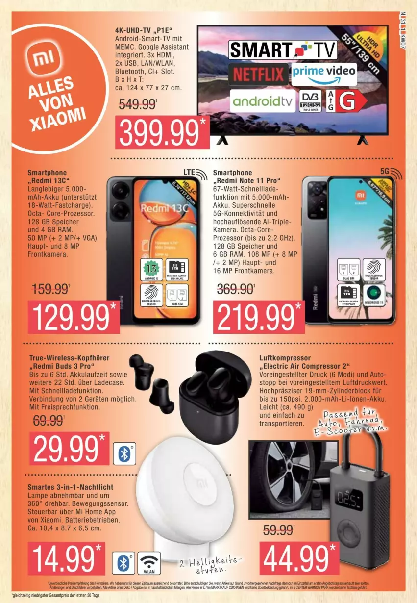 Aktueller Prospekt Edeka - Prospekte - von 10.02 bis 17.02.2024 - strona 31 - produkty: akku, ariel, auto, batterie, Bewegungssensor, deo, Duck, eis, elle, ente, erde, frontkamera, HDMI, HP, kamera, kompressor, kopfhörer, Lampe, Nachtlicht, reis, rel, schnellladefunktion, smartphone, Sport, Ti, Tiere, uhd, UHD-TV, usb, ZTE