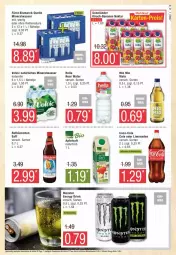 Gazetka promocyjna Edeka - Prospekte - Gazetka - ważna od 17.02 do 17.02.2024 - strona 21 - produkty: Alwa, apfel, apfelsaft, banane, bananen, bio, bismarck, coca-cola, cola, drink, eis, elle, energy drink, hella, kirsch, limo, limonade, limonaden, mineralwasser, Mio Mio, monster, Monster Energy, natur, natürliches mineralwasser, Nektar, reis, rel, saft, Ti, volvic, volvic natürliches, wasser, ZTE