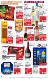 Gazetka promocyjna Kaufland - Gazetka - ważna od 20.07 do 20.07.2022 - strona 24 - produkty: alkohol, angebot, beere, beeren, beutel, brezel, brombeere, brombeeren, butter, butterkeks, cabernet, caramel, chardonnay, chips, doppio passo, eier, elle, frucht, funny-frisch, gin, grand sud, henkel, henkell, himbeer, johannisbeere, Johannisbeeren, kartoffel, kartoffelchips, keks, kirsch, kirsche, kirschen, konfitüre, leibniz, LG, merl, merlot, monte, Montepulciano, natur, nuss, Ofen, paprika, passo, Pinot, pinot grigio, popcorn, pralinen, primitivo, rel, rezept, rosato, roséwein, rotwein, rum, sauvignon, schoko, schokolade, schott, sekt, snack, snacks, spirituosen, süsswaren, Ti, tisch, wein, Weißwein, werther's, zonin, ZTE