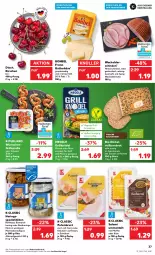 Gazetka promocyjna Kaufland - Gazetka - ważna od 20.07 do 20.07.2022 - strona 37 - produkty: angebot, angebote, backwaren, bio, bismarck, bonbel, brot, butter, butterkäse, curry, filet, filets, frische backwaren, für grill und pfanne, grill, grill und pfanne, Grillspieße, hering, Herings, heringsfilets, hinterschinken, Käse, kirsch, kirsche, kirschen, Knödel, korn, Kornbrot, kräuter, kräutern, mac, Mantel, marinade, meggle, nuss, oder kräuter, pfanne, pfeffer, purland, pute, putenbrust, ring, saft, salami, schinken, schwein, Spezi, Ti, und pfanne, vollkornbrot, wein, würstchen, zwiebel