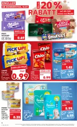 Gazetka promocyjna Kaufland - Gazetka - ważna od 20.07 do 20.07.2022 - strona 4 - produkty: angebot, chio chips, chips, eis, erdnüsse, gourmet gold, kartoffel, kartoffelchips, katzennahrung, leibniz, milka, milka schokolade, nestlé, pampers, pampers baby dry, Pants, Pick Up!, purina, riegel, schoko, schokolade, Ti, ültje, ültje erdnüsse, windeln, ZTE