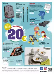 Gazetka promocyjna Vmarkt - V-Markt Preislagenaktion - Gazetka - ważna od 05.10 do 05.10.2022 - strona 4 - produkty: alle artikel ohne dekoration, angebot, angebote, auer, bügel, Bügeleisen, dampfbügeleisen, dekoration, dell, dessert, Dessertteller, eis, elle, Faltschloss, kaes, kaffee, Kaffeetassen, kopfhörer, Mantel, mars, Mode, Paw Patrol, Plüsch, reis, rel, Ria, ring, rucksack, sac, Tasche, tasse, telefon, Teleskop, teller, Ti