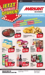 Gazetka promocyjna Markant - Prospekte - Gazetka - ważna od 15.04 do 15.04.2023 - strona 1 - produkty: angebot, angebote, Bau, dessert, deutscher schnittkäse, eis, elle, flasche, gewürz, kartoffel, kartoffeln, Käse, milram, Nackensteak, nackensteaks, natur, oder piccolinis, piccolinis, pils, pilsener, pizza, pringles, rama, ramazzott, ramazzotti, reis, ring, schnittkäse, schwein, speisekartoffeln, steak, steaks, Ti, uhr, veltins, veltins pilsener, wein, zott, ZTE