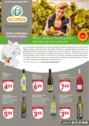 Gazetka promocyjna Globus - Prospekte - Gazetka - ważna od 29.04 do 29.04.2023 - strona 1 - produkty: aigner, Bad, beere, burgunder, eimer, eis, frucht, gewürz, mac, maybach, Müller, Ria, riesling, sac, sauvignon, sauvignon blanc, schwarzriesling, Ti, vorspeise, wein