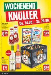 Gazetka promocyjna Edeka - Angebote der Woche - Gazetka - ważna od 26.08 do 26.08.2023 - strona 22 - produkty: angebot, Becher, bratwurst, creme, deka, flasche, getränk, getränke, grill, grillrippe, hasseröder, honig, honigmelone, melone, paprika, patros, pils, pute, putensteaks, rama, rama cremefine, Rippen, rostbratwurst, steak, steaks, wein, wurst