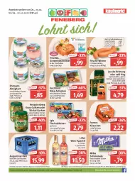 Gazetka promocyjna Feneberg - Prospekte - Gazetka - ważna od 22.10 do 22.10.2022 - strona 1 - produkty: almighur, almighurt, angebot, angebote, aperitif, bohne, bohnen, ehrmann, ehrmann almighurt, eis, elle, ferrero, Ferrero Küsschen, fisch, fischstäbchen, flasche, gurke, gurken, hengstenberg, hochland, iglo, jacobs, jacobs krönung, kaffee, Käse, lebensmittel, lillet, milka, milka schokolade, natur, reis, schnitzel, schoko, schokolade, schwein, schweine, schweineschnitzel, Ti, wein, weine, wiener, ZTE