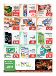 Gazetka promocyjna Feneberg - Prospekte - Gazetka - ważna od 22.10 do 22.10.2022 - strona 9 - produkty: axe, Bad, beutel, body, bodyspray, chips, chipsfrisch, choclait chips, choco crossies, crossies, discount, Doppelkekse, eis, elkos, flasche, fructis, Funny Frisch, garnier, keks, kekse, knoppers, lachgummi, Liege, monster, nimm2, nuss, papier, persil, reis, riegel, shampoo, Softlan, Ti, toilettenpapier, uhr, vollwaschmittel, waschmittel, wattepads, weichspüler, zewa