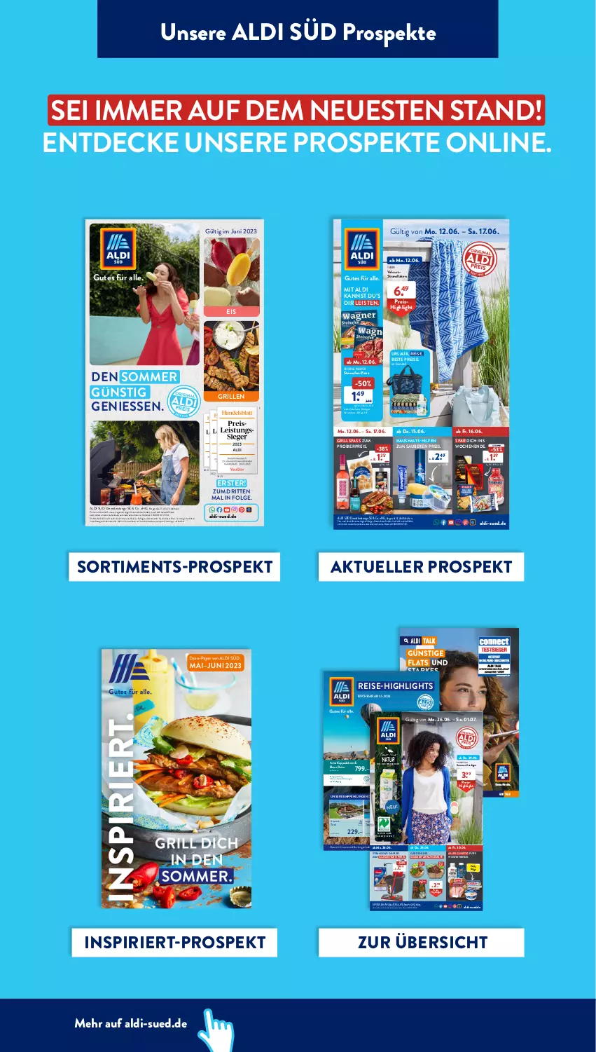 Aktueller Prospekt AldiSud - NÄCHSTE WOCHE - von 19.06 bis 24.06.2023 - strona 40 - produkty: aldi, auto, bier, bio, buch, Cardigan, decke, eis, elle, ente, gin, grill, kappa, lebensmittel, LG, natur, naturland, Ofen, original wagner, pizza, Rauch, reis, reise-highlights, steinofen, strandlaken, Ti, wagner, Yo, ZTE