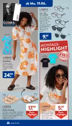 Gazetka promocyjna AldiSud - NÄCHSTE WOCHE - Gazetka - ważna od 24.06 do 24.06.2023 - strona 17 - produkty: Bau, baumwolle, beutel, Brille, decksohle, dell, eis, elle, kleid, Mode, reis, Ria, sandale, sandalen, shirt, sonnenbrille, T-Shirt, Ti, tisch, tuc, uv-schutz, WICK, wolle, Yo