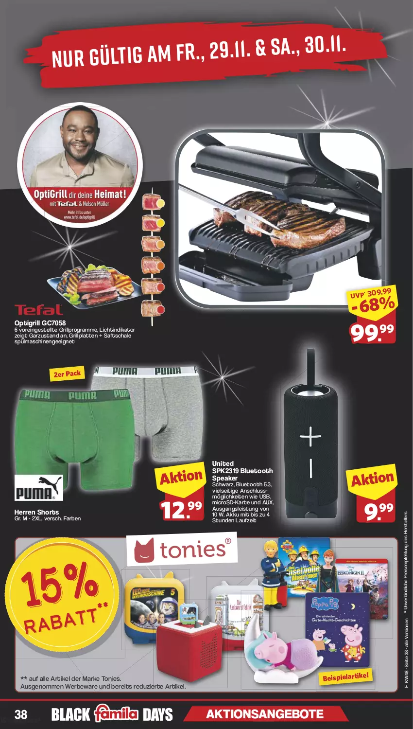 Aktueller Prospekt Famila - Prospekte - von 25.11 bis 30.11.2024 - strona 39 - produkty: akku, angebot, angebote, eis, elle, grill, grillplatte, K2, latte, microsd, reis, saft, Schal, Schale, shorts, spülmaschinen, teller, Ti, usb