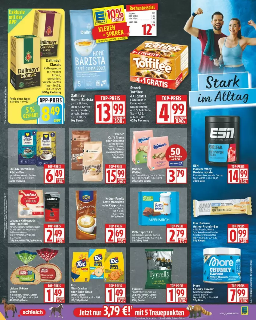 Aktueller Prospekt Edeka - Prospekte - von 13.10 bis 18.10.2025 - strona 11 - produkty: auto, bohne, dallmayr, eis, haselnuss, nuss, reis, Ti, toffifee, tomate, tomaten, top-preis, tuc, vollautomaten