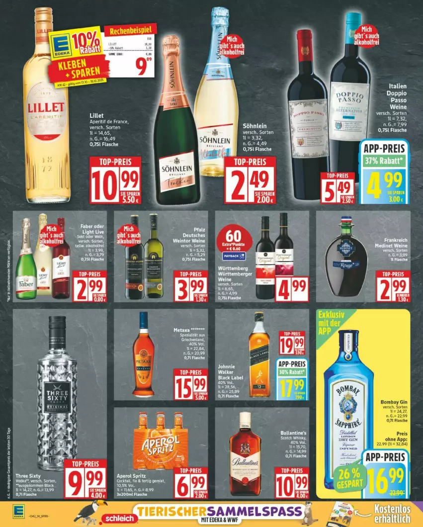 Aktueller Prospekt Edeka - Prospekte - von 13.10 bis 18.10.2025 - strona 14 - produkty: aperitif, eier, eis, erde, flasche, passo, reis, Spezi, Ti, top-preis, wein, weine, ZTE
