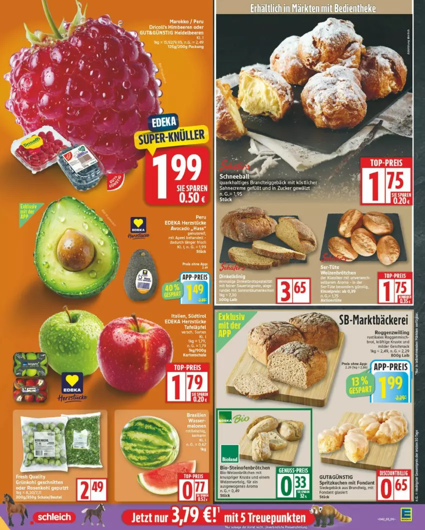 Aktueller Prospekt Edeka - Prospekte - von 13.10 bis 18.10.2025 - strona 3 - produkty: ball, bio, brandt, brot, brötchen, creme, kuchen, mac, Ofen, quark, sahne, steinofen, Ti, zucker