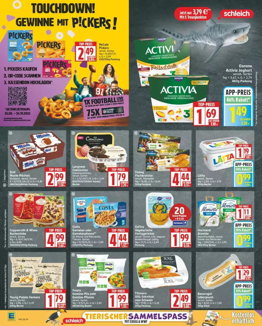 Aktueller Prospekt Edeka - Prospekte - von 13.10 bis 18.10.2025 - strona 6 - produkty: activia, activia joghurt, danone, danone activia, eis, joghur, joghurt, leine, LG, reis, tee, Ti, top-preis
