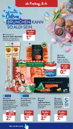 Gazetka promocyjna AldiSud - ALDI Aktuell - Gazetka - ważna od 09.04 do 09.04.2022 - strona 36 - produkty: aldi, auer, aufschnitt, Bau, Bauer, chorizo, ecco, eis, gin, honig, jamón serrano, Kalbspariser, Käse, Käsewurst, knallerpreis, Krustenschinken, lachs, meerrettich, prosecco, Räucherlachs, reis, Rettich, sahne, salami, schamel, schinken, schnitten, schott, serrano, Spezi, Ti, tisch, Ungarische Salami, wiesbauer, wurst