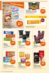 Gazetka promocyjna Tegut - Angebote der Woche - Gazetka - ważna od 03.09 do 03.09.2022 - strona 16 - produkty: balisto, beutel, bio, bounty, butter, butterkeks, chips, creme, Dr. Oetker, erbsen, espresso, früchte, Früchtetee, funny-frisch, gin, Kamill, kamille, keks, kichererbsen, kräuter, lavazza, lebensmittel, leibniz, linsen, milky way, müsli, natur, natura, schoko, Spezi, tee, teekanne, Ti, vita, vitalis, vitalis müsli