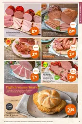 Gazetka promocyjna Tegut - Angebote der Woche - Gazetka - ważna od 03.09 do 03.09.2022 - strona 7 - produkty: angebot, angebote, auer, aufschnitt, Bau, Bauer, bio, brot, brötchen, Brühwurst, decke, dekoration, eis, ente, fleisch, gin, Kaiser, Käse, kräuter, landprimus, leberkäs, leberkäse, lyoner, mac, Mantel, paprika, parmaschinken, pizza, reis, rind, rinder, Rinderkeule, saft, saftschinken, salz, schinken, schnitzel, snack, snacks, Ti, Wild, wurst, Yo, ZTE