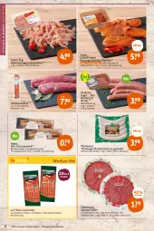 Gazetka promocyjna Tegut - Angebote der Woche - Gazetka - ważna od 03.09 do 03.09.2022 - strona 8 - produkty: angebot, angebote, auer, Bau, Bauer, bio, Bio-Salami, bratwurst, dekoration, eis, elle, ente, feinschmecker, filet, fleisch, Geflügel, geschnetzeltes, grill, Hähnchengeschnetzeltes, landprimus, Mantel, paprika, pute, reis, ring, rostbratwurst, saft, salami, salami-teller, schinken, schwein, schweine, schweinefilet, snack, steak, steaks, teller, thüringer rostbratwurst, Ti, wein, weine, wiltmann, wurst, Zelt