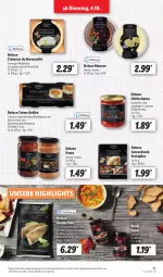 Gazetka promocyjna Lidl - Aktionsprospekt - Gazetka - ważna od 08.10 do 08.10.2022 - strona 13 - produkty: angebot, Becher, beutel, chili, Crème Brûlée, dessert, eier, eis, filet, filets, karamell, Käse, milch, Milchdessert, mousse, olive, oliven, olivenöl, olivenöl extra, pesto, pilze, reis, reiss, sahne, Steinpilze, Ti, wasser, wassereis, weichkäse, Zander, Zanderfilets, ZTE, zucker