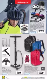 Gazetka promocyjna Lidl - Aktionsprospekt - Gazetka - ważna od 08.10 do 08.10.2022 - strona 20 - produkty: adapter, Bona, crivit, eis, Fahrrad, fahrradhelm, insektenschutz, Kinder, ndk, Regenschutz, rücklicht, rucksack, rwe, sac, Schal, Schale, schlauch, schutzhülle, sekt, Ti, Tiere