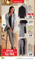 Gazetka promocyjna Lidl - Aktionsprospekt - Gazetka - ważna od 08.10 do 08.10.2022 - strona 22 - produkty: Bau, baumwolle, bio, bio-baumwolle, Cardigan, ecovero, eis, esmara, gin, kleid, lenzing, ndk, reis, Schal, Schale, shirt, Strickkleid, Ti, wolle, ZTE