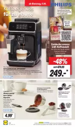 Gazetka promocyjna Lidl - Aktionsprospekt - Gazetka - ważna od 08.10 do 08.10.2022 - strona 24 - produkty: auto, Brühe, decke, dolce gusto, edelstahl, ernesto, espresso, kaffee, kaffeegenuss, kaffeekapseln, kaffeevollautomat, Kapselmaschine, LG, Löffel, magazin, milch, milchaufschäumer, ndk, nespresso, nuss, Philips, Pinsel, reifen, Reinigung, rwe, Schal, Schale, Ti, tisch, wasser, wassertank