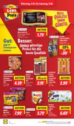 Gazetka promocyjna Lidl - Aktionsprospekt - Gazetka - ważna od 08.10 do 08.10.2022 - strona 6 - produkty: alkohol, Cap, champignon, creme, dulano, duplo, eis, elle, Floralys, keks, mac, Mantel, mövenpick, mövenpick eis, ndk, Ofen, papier, pizza, reis, Ria, salami, Schal, Schale, schinken, schnäppchen, schoko, Sondey, steinofen, teller, Ti, toilettenpapier