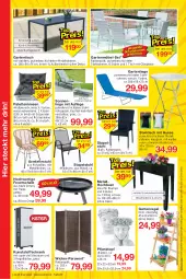 Gazetka promocyjna Jawoll - Prospekte - Gazetka - ważna od 29.04 do 29.04.2023 - strona 10 - produkty: armlehnstuhl, blume, blumen, Brei, eis, feuerschale, Garten, gartenliege, gartenmöbel, gartentisch, glasplatte, Holz, HP, kissen, kräuter, latte, Liege, möbel, Palette, Palettenkissen, Paravent, Pflanztopf, regal, reis, rückenlehne, Schal, Schale, Schrank, sonnenliege, stapelstuhl, stuhl, Stühl, Ti, tisch, topf, tragegriff, wasser, WICK