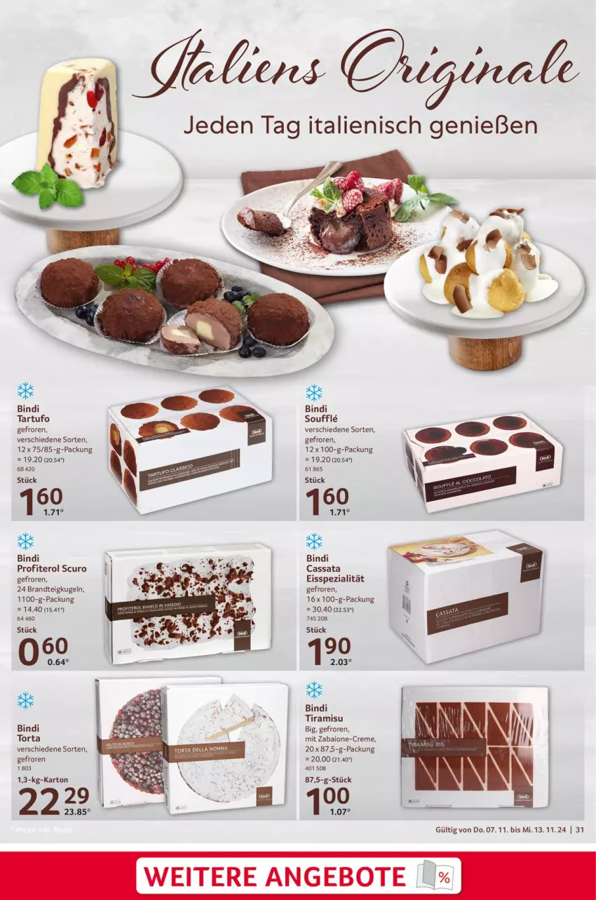 Aktueller Prospekt Selgros - Food - von 07.11 bis 13.11.2024 - strona 31 - produkty: angebot, angebote, brandt, creme, eis, gin, Kugel, Spezi, Tartufo, Ti, tiramisu