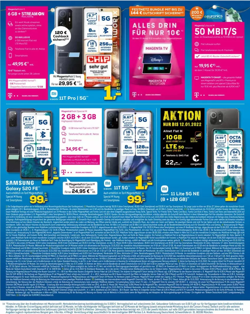 Aktueller Prospekt Euronics - Prospekte - von 08.12 bis 15.12.2021 - strona 14 - produkty: elle, kamera, LG, mastercard, smartphone, Ti, Yo