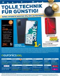 Gazetka promocyjna Euronics - Prospekte - Gazetka - ważna od 15.12 do 15.12.2021 - strona 16 - produkty: angebot, aust, batterie, burger, daim, eier, eis, Elektro, elle, ente, euronics xxl, , Haushaltsgeräte, iphone, IPhone X, iphone xr, reis, Ti, vodafone