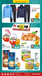 Gazetka promocyjna Penny - Prospekte - Gazetka - ważna od 30.03 do 30.03.2024 - strona 19 - produkty: Anzug, bonduelle, bonduelle goldmais, Cap, cappuccino, cin, elle, Goldmais, Kinder, krüger, mais, Ti, trainingsanzug, zwiebel, zwiebeln