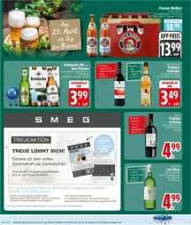 Gazetka promocyjna Edeka - Prospekte - Gazetka - ważna od 25.04 do 25.04.2026 - strona 20 - produkty: alkohol, auer, Berger, bier, blauer zweigelt, coupon, coupons, deka, eier, eis, erde, flasche, fleisch, gin, jever, jever pilsener, krombache, krombacher, krombacher pils, Paula, paulaner, pils, pilsener, reis, rel, riesling, snack, snacks, Ti, trolli, trollinger, wein, weine, ZTE, Zweigelt