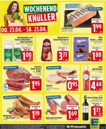 Gazetka promocyjna Edeka - Prospekte - Gazetka - ważna od 25.04 do 25.04.2026 - strona 26 - produkty: Abtei, auer, braten, flasche, grana, grana padano, hartkäse, Käse, kasseler, keks, kekse, knacker, kuchen, merl, merlot, milka, nuss, padano, Rana, rind, rinder, riserva, schweizer hartkäse, steak, steaks, Ti, wein, wurst