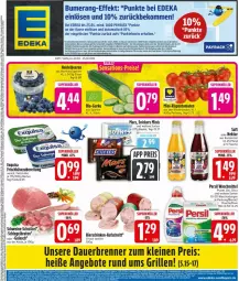 Gazetka promocyjna Edeka - Prospekte - Gazetka - ważna od 25.04 do 25.04.2026 - strona 3 - produkty: angebot, angebote, auer, aufschnitt, auto, Becher, beere, beeren, beko, beutel, bier, bierschinken, bio, deka, eimer, eis, erde, flasche, frischkäse, frischkäsezubereitung, grill, gurke, heidelbeere, heidelbeeren, Käse, leine, mars, Nektar, payback, persil, persil waschmittel, reis, rispentomaten, saft, schinken, snickers, Ti, tisch, tomate, tomaten, waschmittel