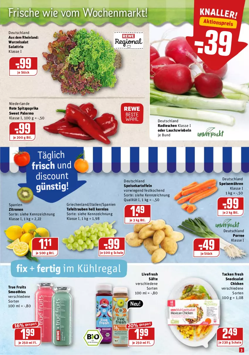 Aktueller Prospekt Rewe - Diese Woche im Angebot! - von 23.08 bis 28.08.2021 - strona 3