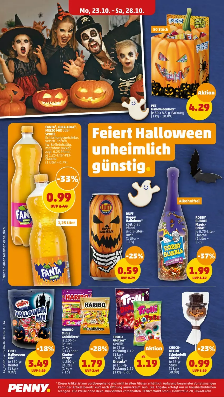 Aktueller Prospekt Penny - Prospekte - von 23.10 bis 28.10.2023 - strona 14 - produkty: eis, flasche, goldbären, Kürbis, LG, reis, robby, Ti, ZTE