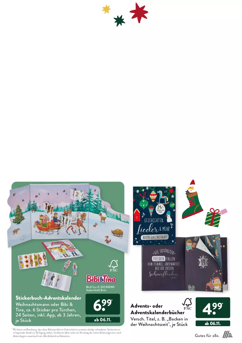 Aktueller Prospekt AldiSud - KLEINE WÜNSCH, GROSSE FREUDE. - von 23.10 bis 30.12.2023 - strona 5 - produkty: Adventskalender, alle artikel ohne dekoration, buch, dekoration, gin, Stickerbuch, Ti, ZTE