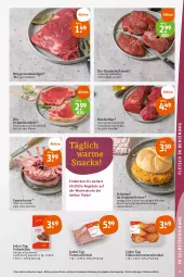 Gazetka promocyjna Tegut - Angebote der Woche - Gazetka - ważna od 05.08 do 05.08.2023 - strona 7 - produkty: angebot, angebote, bio, braten, brötchen, decke, dekoration, dell, eis, elle, filet, fleisch, frikadellen, Germ, grill, henkel, hüftsteak, Kaiser, kotelett, krone, lamm, Lammkrone, leine, mac, Meister, natur, pfanne, pute, putenschnitzel, rind, rinder, rinderfilet, rwe, saft, schenkel, schnitzel, snack, snacks, steak, Ti, wurst