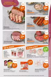 Gazetka promocyjna Tegut - Angebote der Woche - Gazetka - ważna od 05.08 do 05.08.2023 - strona 9 - produkty: angebot, angebote, aoste stickado, auer, aufschnitt, Bau, Bauer, bio, braten, bratenaufschnitt, brustfilet, Casa Modena, dekoration, eis, ente, filet, fleisch, fleischkäse, fleischsalat, Geflügel, hähnchenbrust, hähnchenbrustfilet, Käse, kräuter, krustenbraten, landprimus, lyoner, mac, Mantel, Mini-Salami, mit pistazien, Mode, nuss, pfeffer, Pfefferbeißer, pistazien, reis, Rohwurst, saft, salami, salat, salz, schinken, Spezi, steinhaus, stickado, Ti, Wild, wiltmann, wurst, Yo