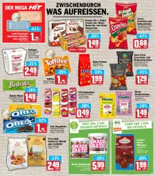 Gazetka promocyjna Hit - Prospekte - Gazetka - ważna od 05.03 do 05.03.2022 - strona 11 - produkty: asti, balisto, beutel, cantuccini, chips, cin, cola, crunchips, daim, duplo, eis, elle, erbsen, erdnuss, Funny Frisch, hanuta, keks, kichererbsen, Kinder, kinder bueno, kinder country, kokos, kräuter, Lätzche, lindt, linsen, lorenz, lorenz crunchips, mac, mandel, milch, nuss, oreo, pralinen, raffaello, reis, reiss, Ricola, riegel, Spezi, teller, Ti, toffifee, tuc, vollmilch