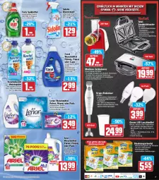 Gazetka promocyjna Hit - Prospekte - Gazetka - ważna od 05.03 do 05.03.2022 - strona 17 - produkty: ariel, ariel waschmittel, auto, Becher, beutel, Birnen, Brei, Cap, Coral, edelstahl, eis, elle, fairy, flasche, Glasreiniger, kerze, kraft, krups, Kuschelweich, latte, leine, lenor, lenor waschmittel, leuchtmittel, Linex, Messbecher, Mixer, Moulinex, Osram, Pods, Rauch, reiniger, reis, ring, sandwich, sidolin, spülmaschinen, spülmittel, stabmixer, staubsauger, staubsaugerbeutel, swirl, tefal, teller, Ti, Tiere, tisch, toast, toaster, waschmittel, weichspüler, Zerkleinerer