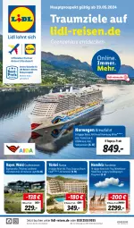 Gazetka promocyjna Lidl - Juni Reise-Highlights - Gazetka - ważna od 30.06 do 30.06.2024 - strona 1 - produkty: buch, decke, eier, eis, reis, rwe, Ti, uhr