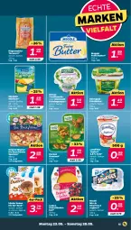 Gazetka promocyjna Netto - Angebote ab Montag - Gazetka - ważna od 28.05 do 28.05.2022 - strona 15 - produkty: bresso, butter, eis, elle, frischkäse, garden gourmet, géramont, gin, joghur, joghurt, Käse, kerrygold, Kinder, kinder bueno, landliebe, landliebe joghurt, lieken, meggle, milram, nestlé, nuss, original wagner, reis, rügenwalder, smarties, tee, teewurst, Ti, wagner, wurst