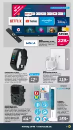 Gazetka promocyjna Netto - Angebote ab Montag - Gazetka - ważna od 28.05 do 28.05.2022 - strona 17 - produkty: akku, Apple, Apple AirPods, cmos-sensor, deka, deo, dvb, DVB-T, fitnesstracker, HDMI, kamera, kopfhörer, ladegerät, ladekabel, nokia, Pods, rum, schnellladefunktion, smartphone, Spezi, Sport, Ti, timer, tuner, uhr, usb, wasser, WICK, Wild, Wildkamera