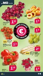Gazetka promocyjna Netto - Angebote ab Montag - Gazetka - ważna od 28.05 do 28.05.2022 - strona 2 - produkty: Birnen, paprika, paprika rot, pfirsich, pfirsiche, rispentomaten, spargel, Ti, tomate, tomaten, topf, trauben