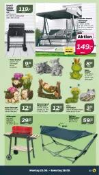 Gazetka promocyjna Netto - Angebote ab Montag - Gazetka - ważna od 28.05 do 28.05.2022 - strona 23 - produkty: Bau, Frosch, Garten, grill, grillfläche, hängematte, hollywoodschaukel, pflanze, pflanzen, Schaukel, thermostat, Ti, topf, übertopf