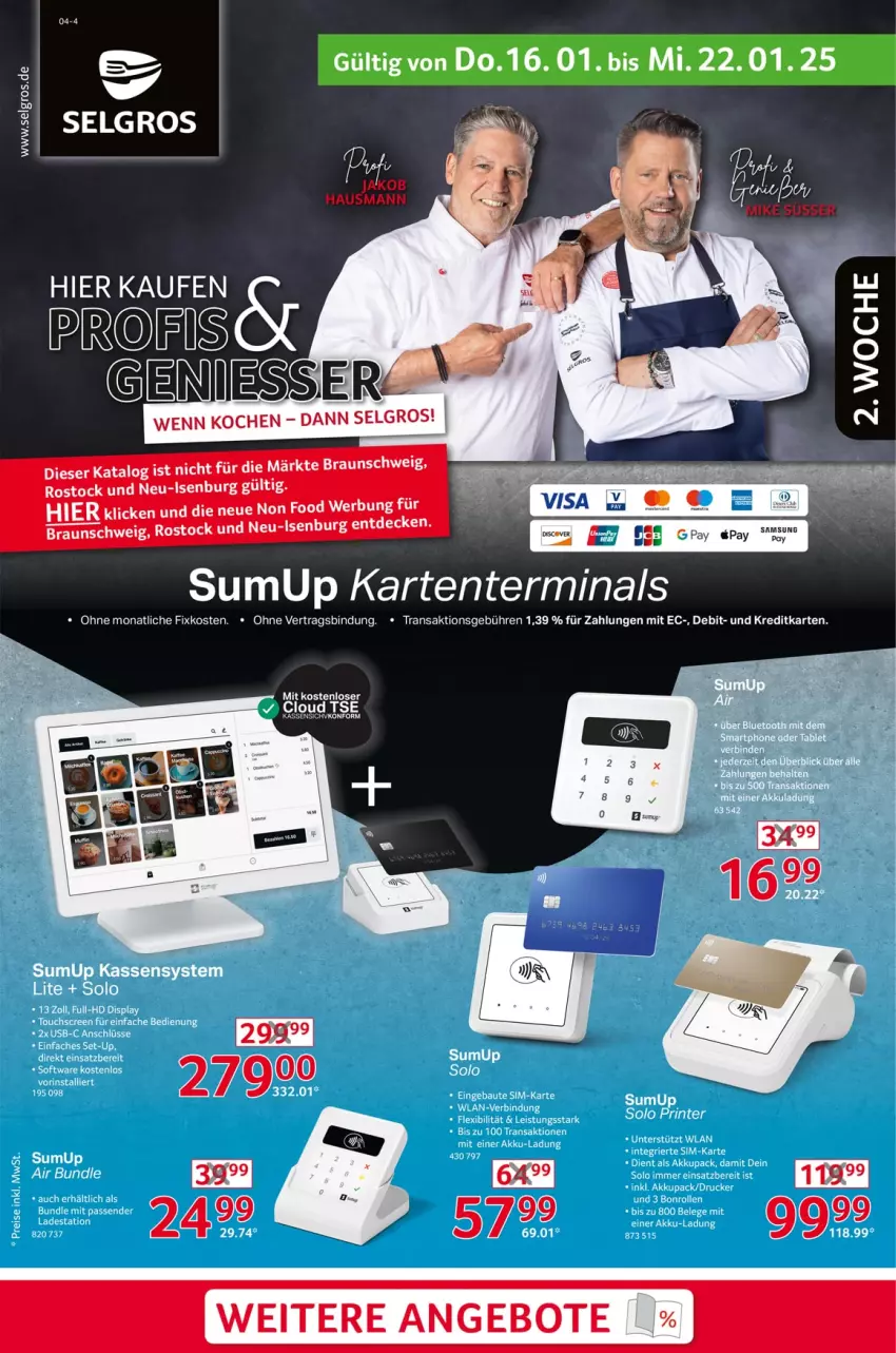 Aktueller Prospekt Selgros - Non Food - von 16.01 bis 22.01.2025 - strona 1 - produkty: akku, Bau, drucker, eis, ente, jako, LG, sim, Software, tee, Ti, touchscreen, usb